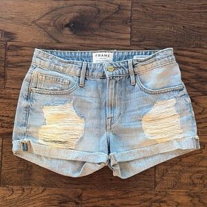 Frame Denim Le Grand Garcon Jean shorts